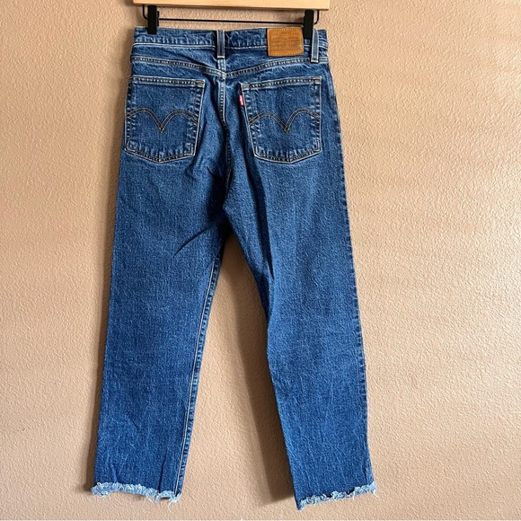 Levi's Premium Wedgie Straight Leg Button Fly Jeans Size 27 - Picture 7 of 14